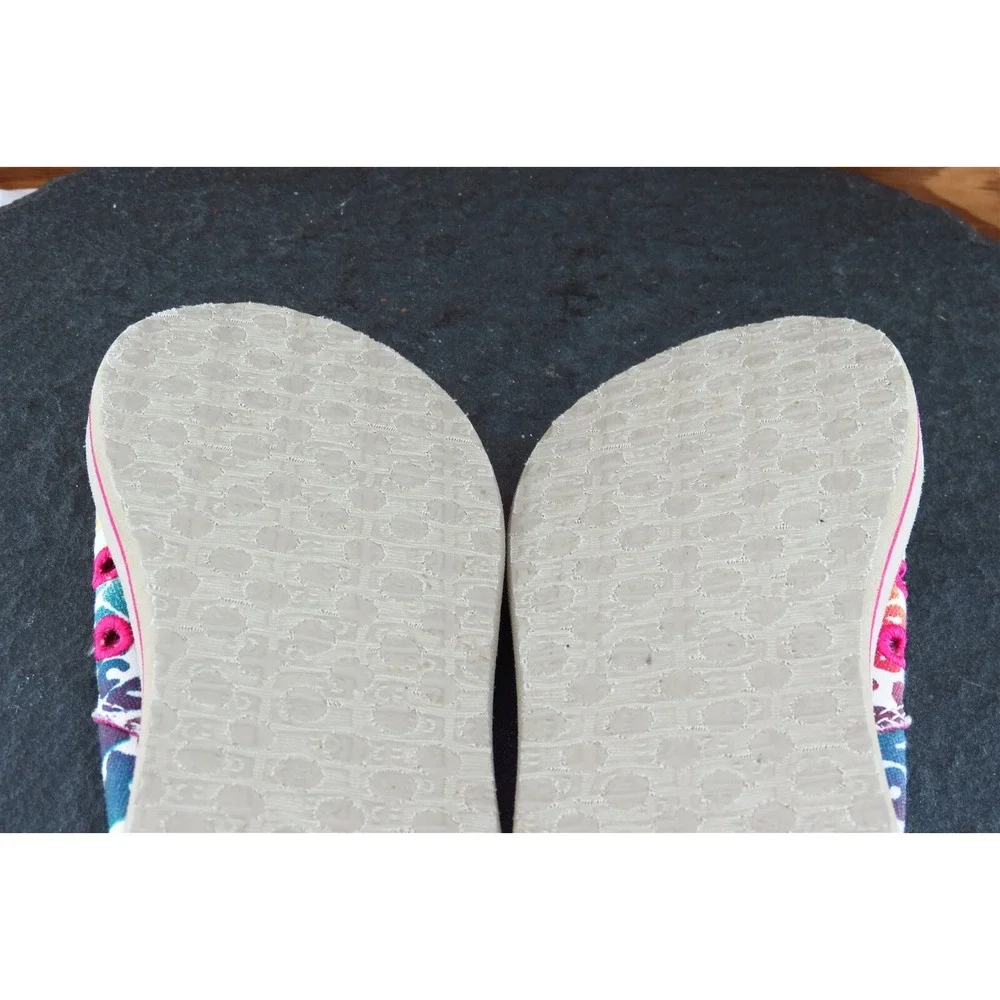 Sanuk‎ Toddler Girls 10 Medium Multicolor Loafer Fabric